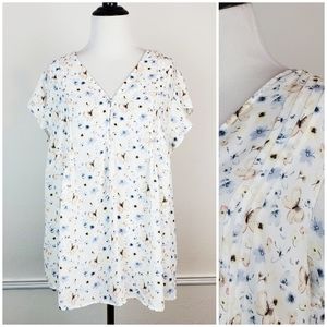 Carolina Belle Montreal Blouse Top Floral Butterfly Pleated Cottagecore Boho
